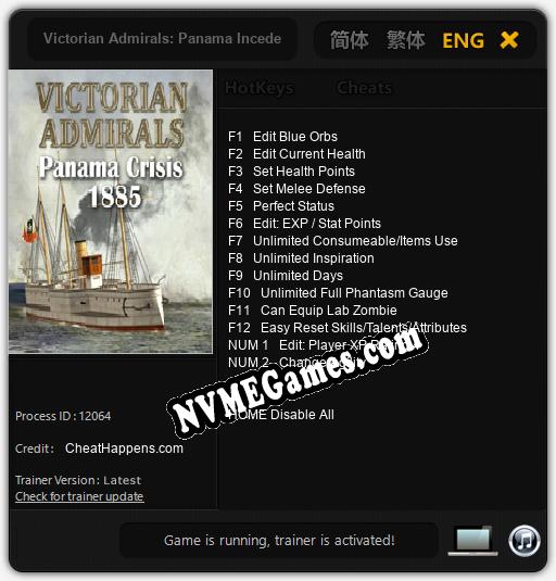 Treinador liberado para Victorian Admirals: Panama Incedent [v1.0.1]