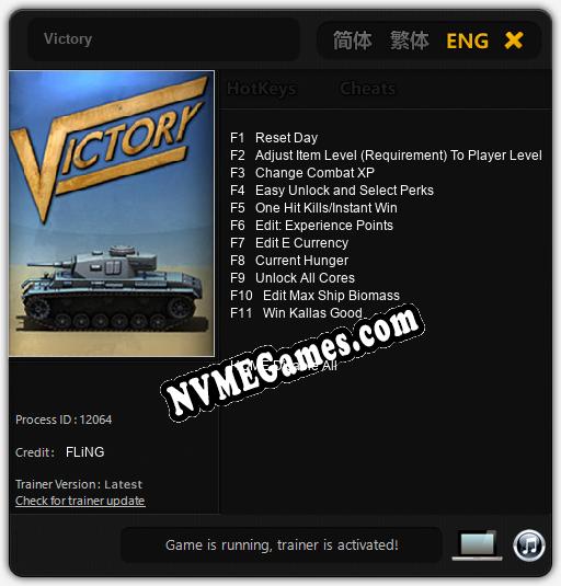 Victory: Treinador (V1.0.30)