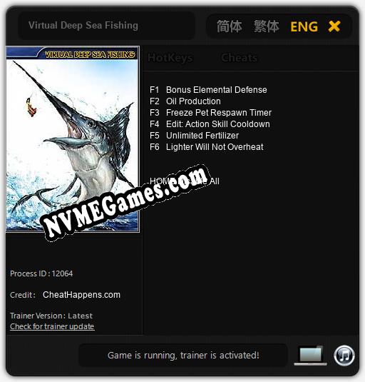 Virtual Deep Sea Fishing: Treinador (V1.0.10)