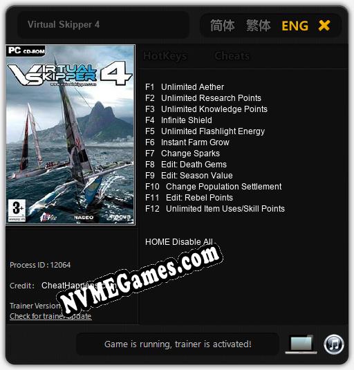 Virtual Skipper 4: Cheats, Trainer +12 [CheatHappens.com]