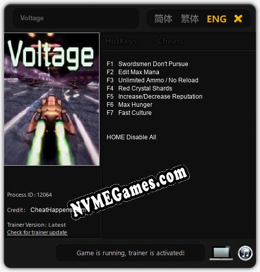 Voltage: Treinador (V1.0.81)