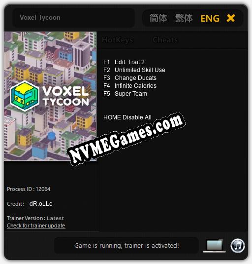 Voxel Tycoon: Cheats, Trainer +5 [dR.oLLe]