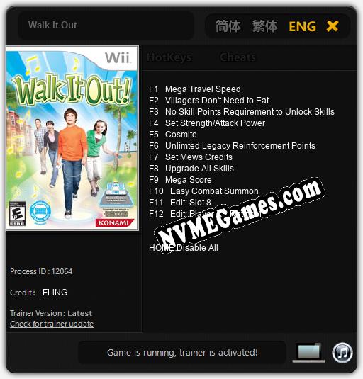 Walk It Out: Cheats, Trainer +12 [FLiNG]