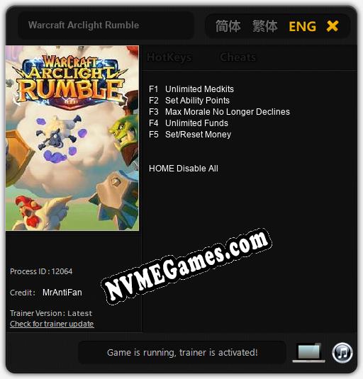 Warcraft Arclight Rumble: Treinador (V1.0.15)