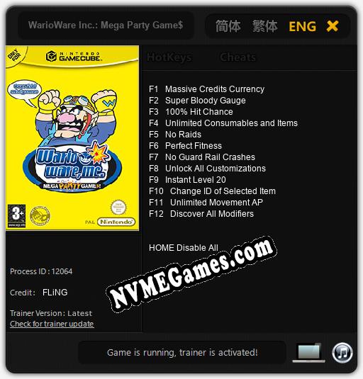 WarioWare Inc.: Mega Party Game$: Cheats, Trainer +12 [FLiNG]