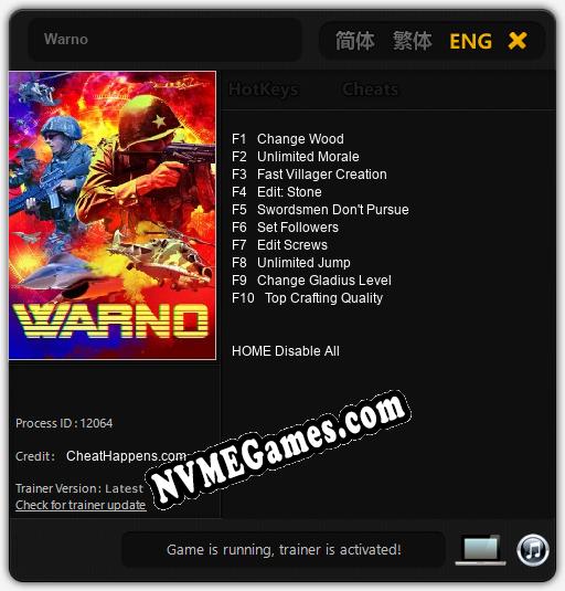 Warno: Treinador (V1.0.9)