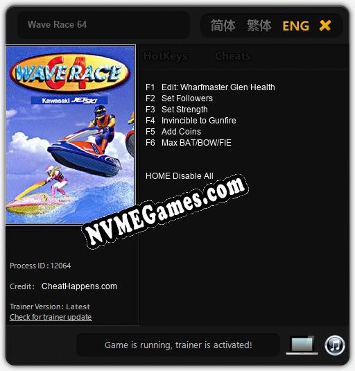 Wave Race 64: Trainer +6 [v1.6]