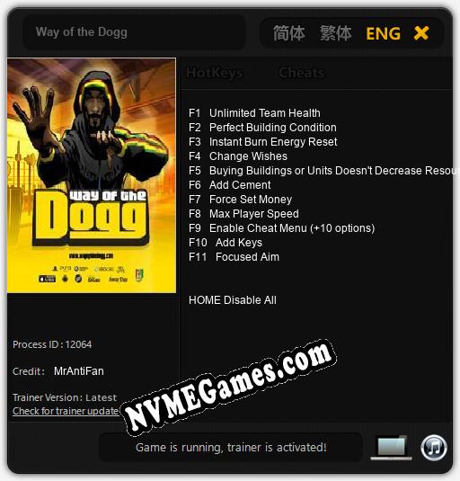 Way of the Dogg: Treinador (V1.0.21)