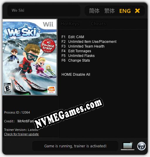 We Ski: Cheats, Trainer +6 [MrAntiFan]