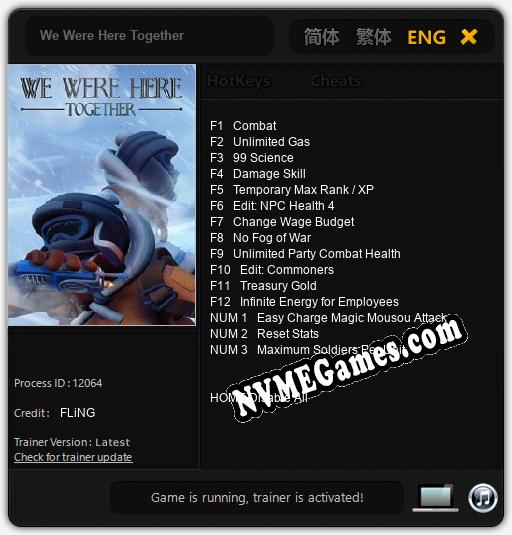 We Were Here Together: Treinador (V1.0.81)