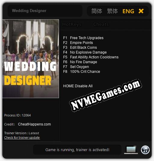 Wedding Designer: Trainer +8 [v1.5]