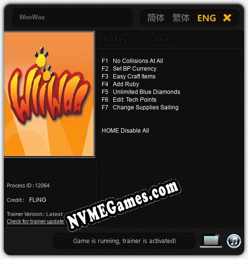 WeeWaa: Cheats, Trainer +7 [FLiNG]