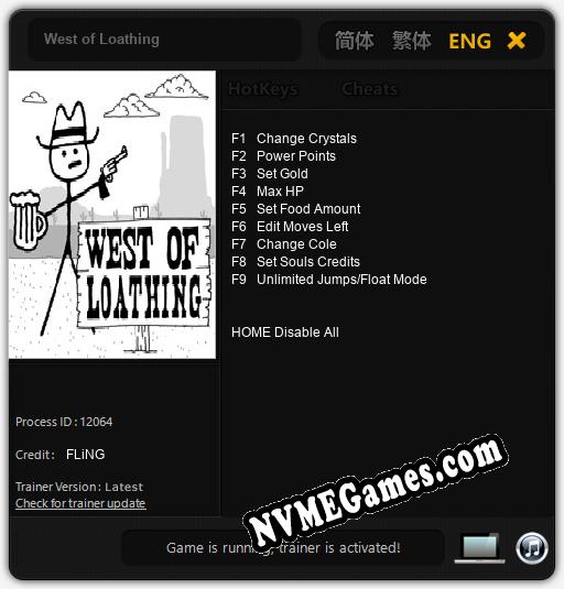 West of Loathing: Cheats, Trainer +9 [FLiNG]