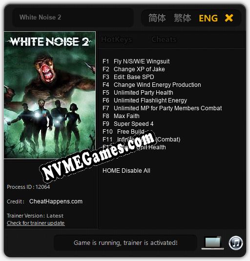 White Noise 2: Treinador (V1.0.79)