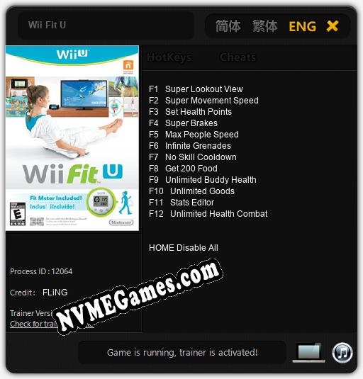 Treinador liberado para Wii Fit U [v1.0.9]