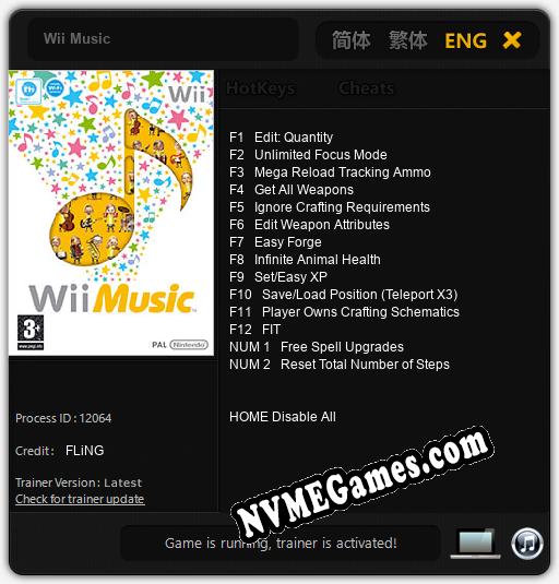 Wii Music: Treinador (V1.0.92)