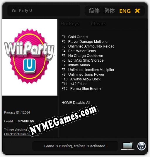 Wii Party U: Treinador (V1.0.46)