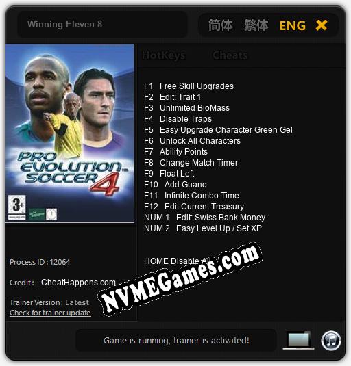 Winning Eleven 8: Treinador (V1.0.35)