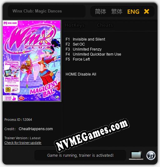 Winx Club: Magic Dances: Trainer +5 [v1.2]