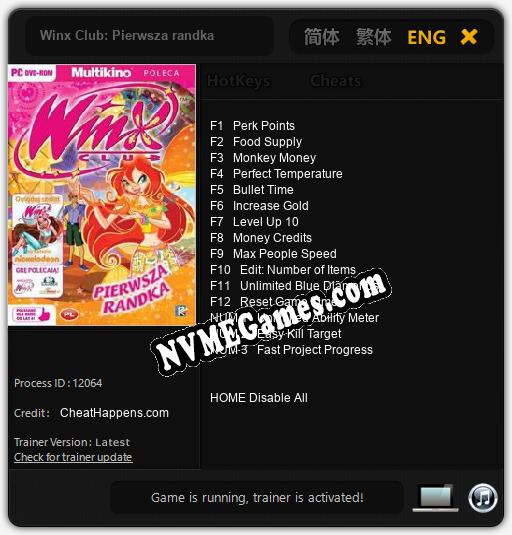 Winx Club: Pierwsza randka: Treinador (V1.0.56)