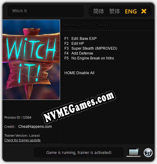 Witch It: Cheats, Trainer +5 [CheatHappens.com]