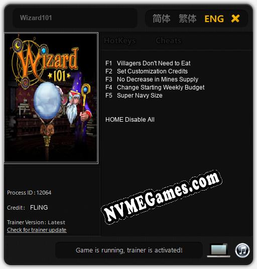 Wizard101: Trainer +5 [v1.6]