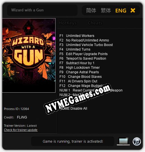 Wizard with a Gun: Trainer +14 [v1.4]