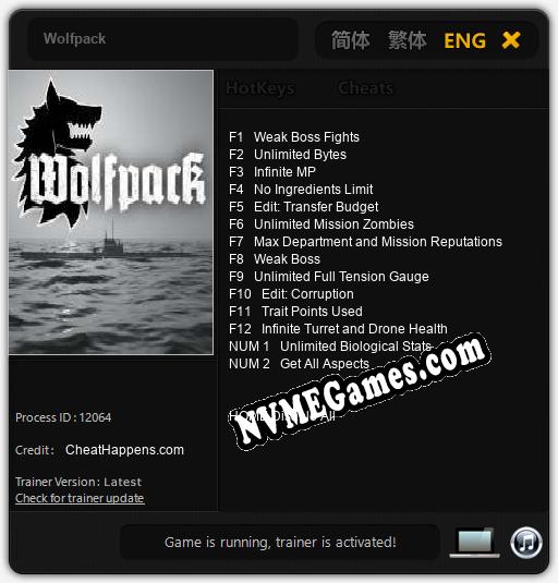 Wolfpack: Treinador (V1.0.72)