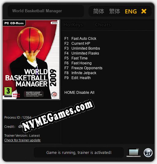 Treinador liberado para World Basketball Manager [v1.0.9]