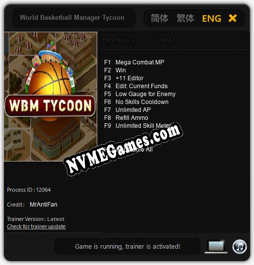 World Basketball Manager Tycoon: Treinador (V1.0.21)