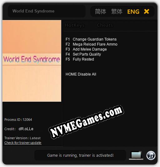 World End Syndrome: Trainer +5 [v1.2]