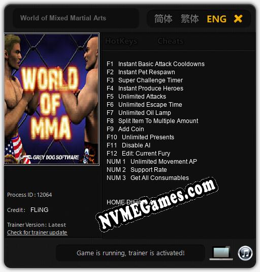 World of Mixed Martial Arts: Treinador (V1.0.27)