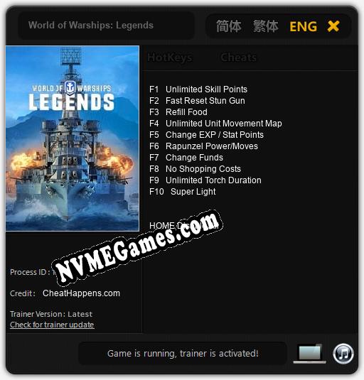 World of Warships: Legends: Cheats, Trainer +10 [CheatHappens.com]