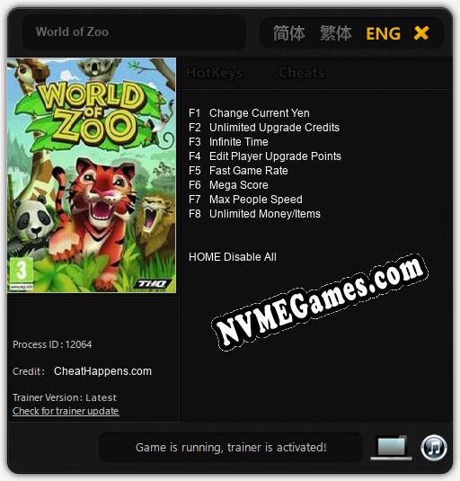 Treinador liberado para World of Zoo [v1.0.2]