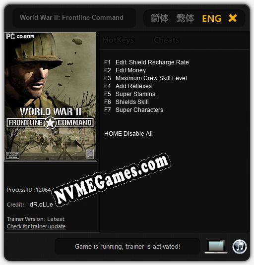 World War II: Frontline Command: Cheats, Trainer +7 [dR.oLLe]