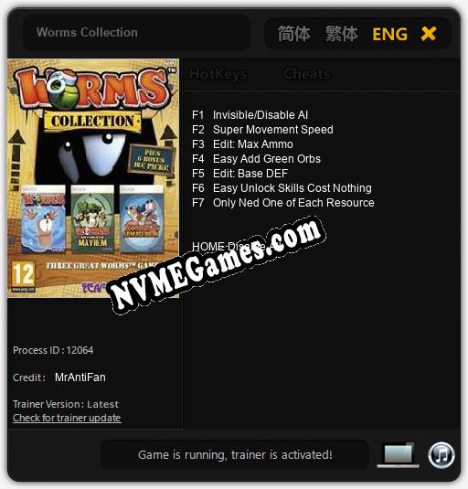 Worms Collection: Trainer +7 [v1.9]