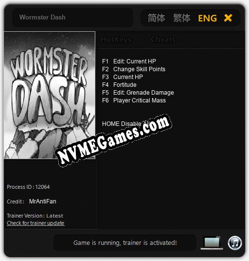 Wormster Dash: Treinador (V1.0.44)