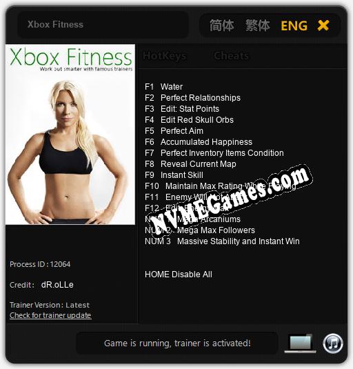 Xbox Fitness: Cheats, Trainer +15 [dR.oLLe]