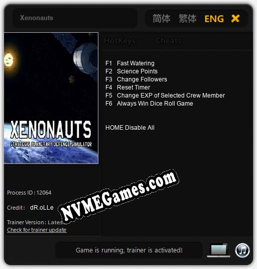 Xenonauts: Trainer +6 [v1.9]