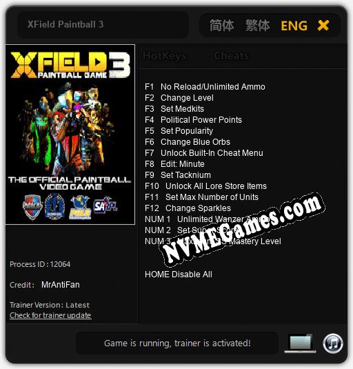 XField Paintball 3: Treinador (V1.0.44)