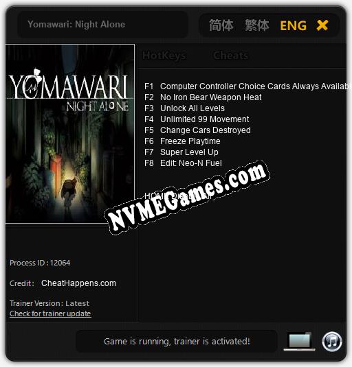 Yomawari: Night Alone: Cheats, Trainer +8 [CheatHappens.com]