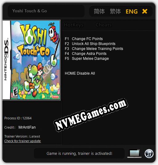 Yoshi Touch & Go: Treinador (V1.0.28)