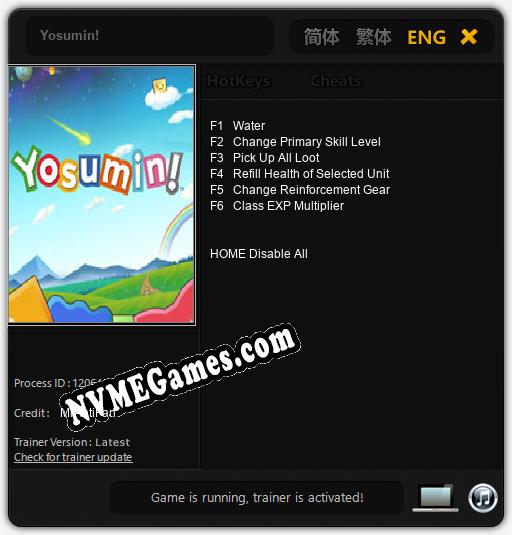 Yosumin!: Trainer +6 [v1.1]