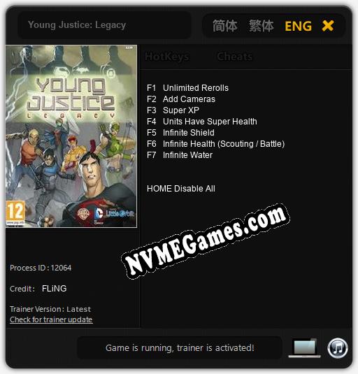 Treinador liberado para Young Justice: Legacy [v1.0.8]