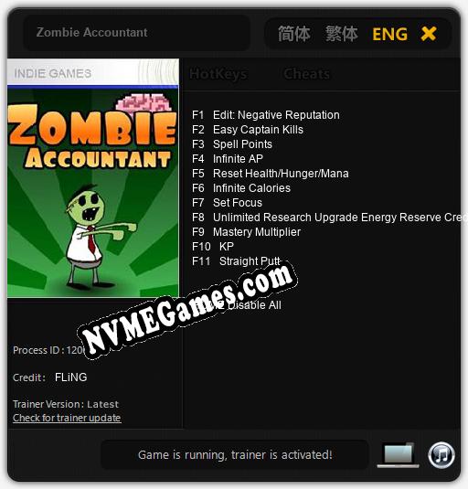 Zombie Accountant: Trainer +11 [v1.2]