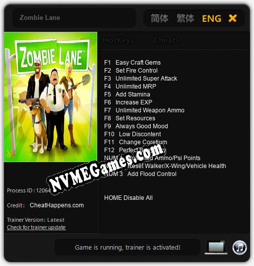 Zombie Lane: Cheats, Trainer +15 [CheatHappens.com]