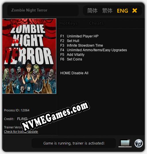 Treinador liberado para Zombie Night Terror [v1.0.7]