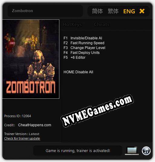 Zombotron: Treinador (V1.0.96)