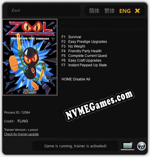 Zool: Treinador (V1.0.72)